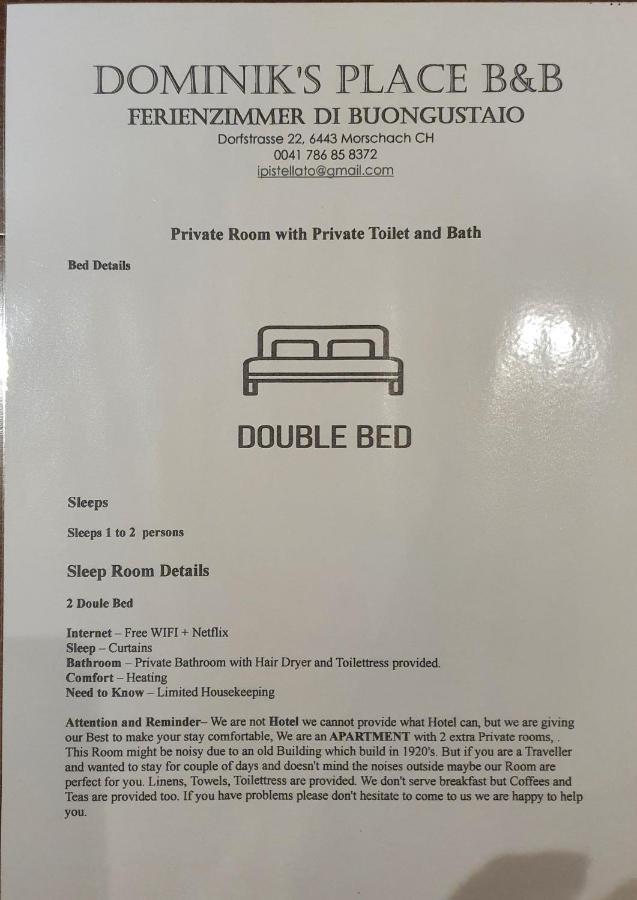 Buongustaio1 Zimmer Mit Ensuite T&B モルシャッハ エクステリア 写真